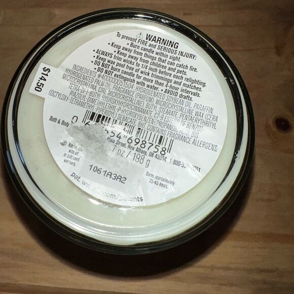 BATH AND BODY WORKS CANDLE "SUNSHINE MIMOSA - Picture 2 of 3